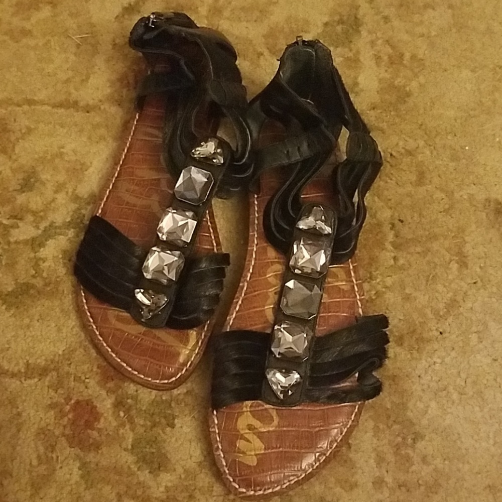 NWT Sam Edelman Fur Sandals Size 10M